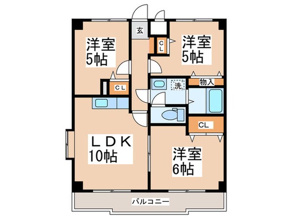 横山マンション荏田南Ⅴの物件間取画像